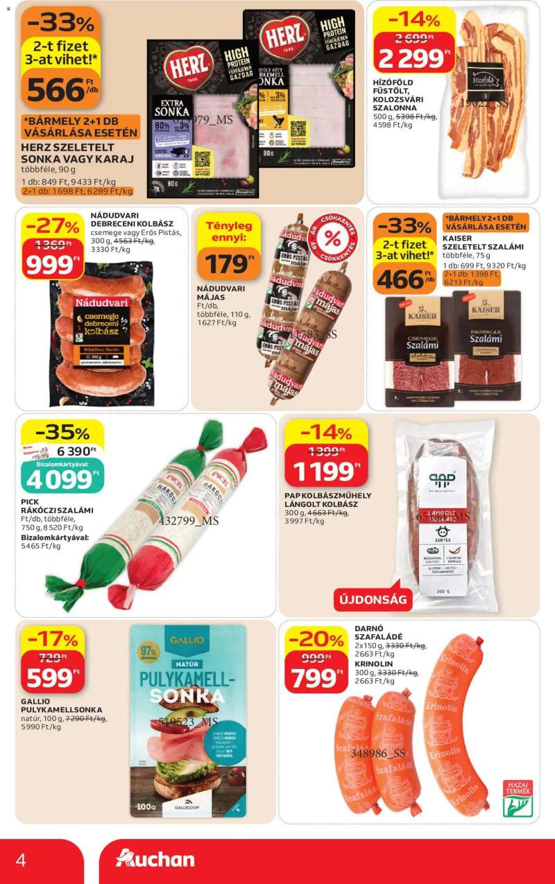 Auchan Auchan Szupermarket akciós újság 4 oldal