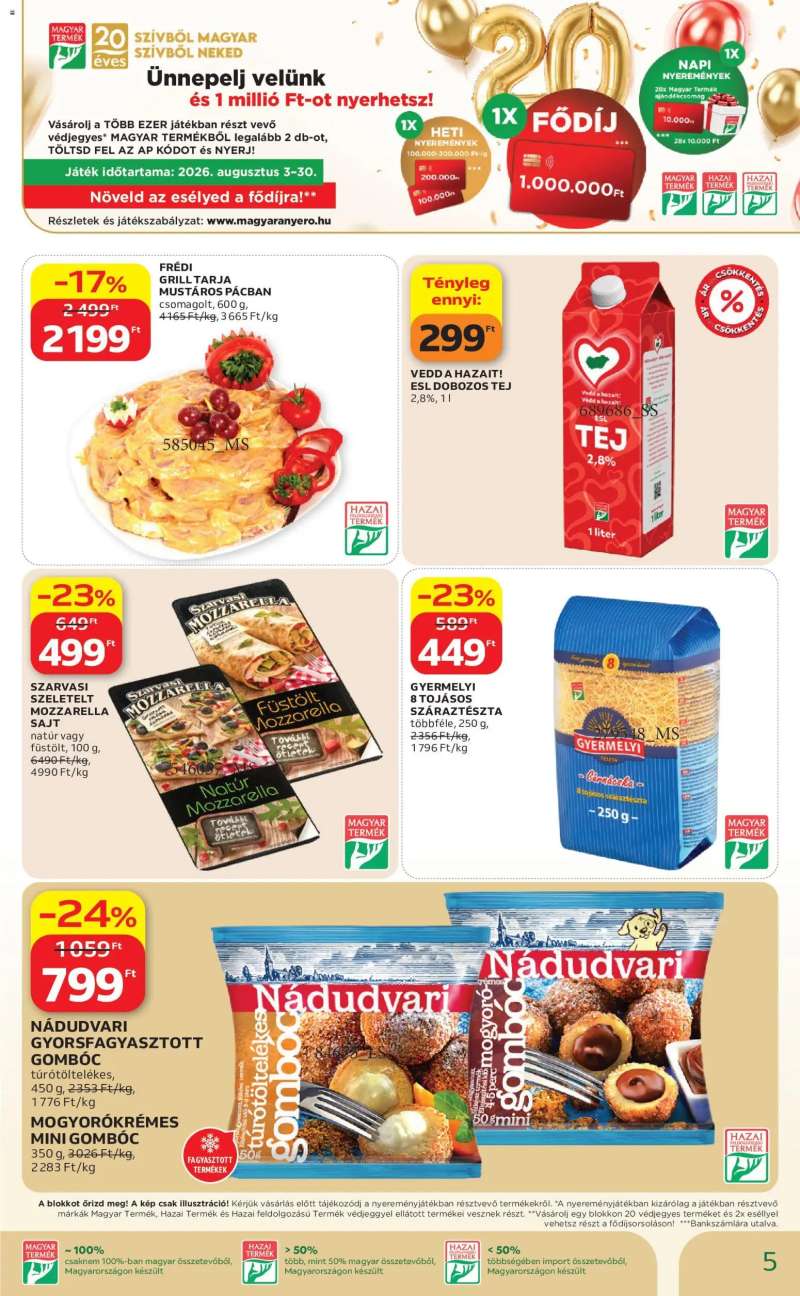 Auchan Auchan Szupermarket akciós újság 5 oldal