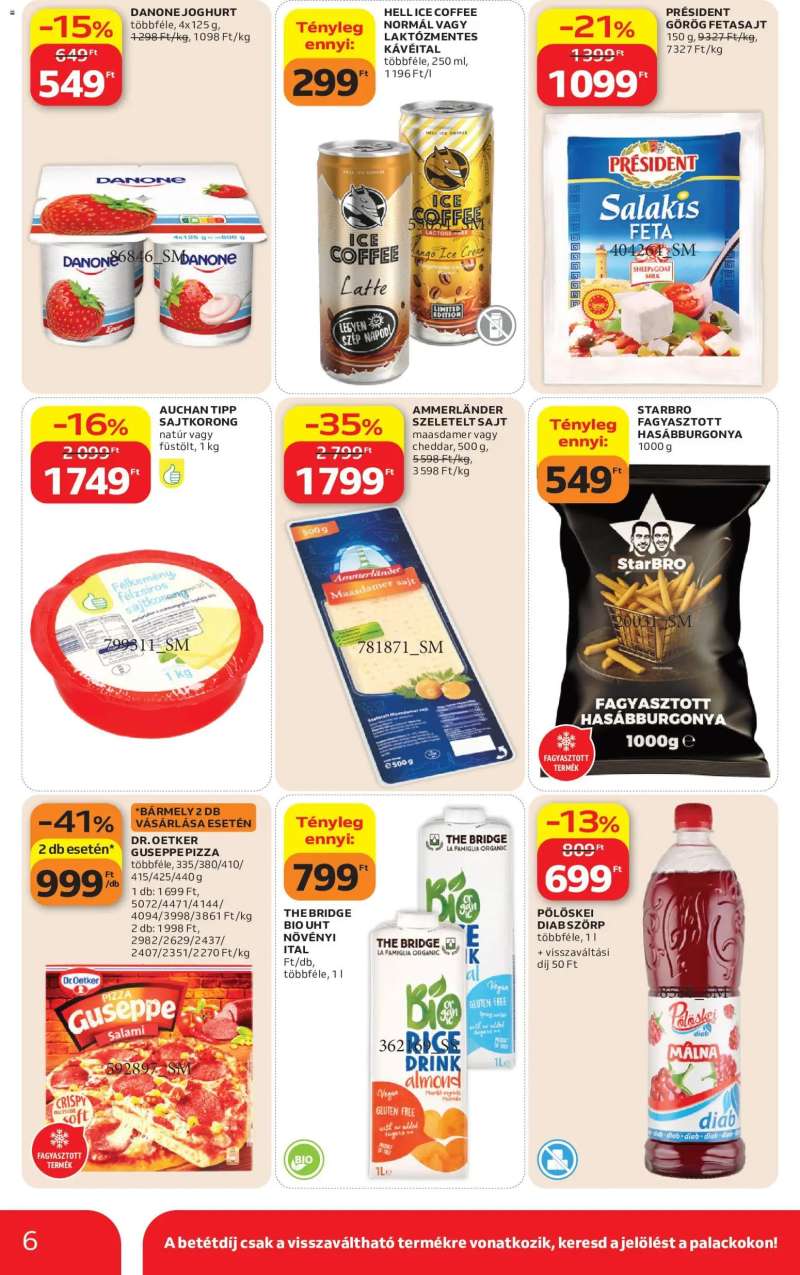 Auchan Auchan Szupermarket akciós újság 6 oldal