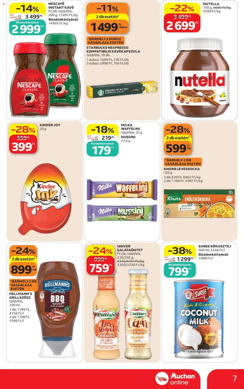 Auchan Auchan Szupermarket akciós újság 7 oldal