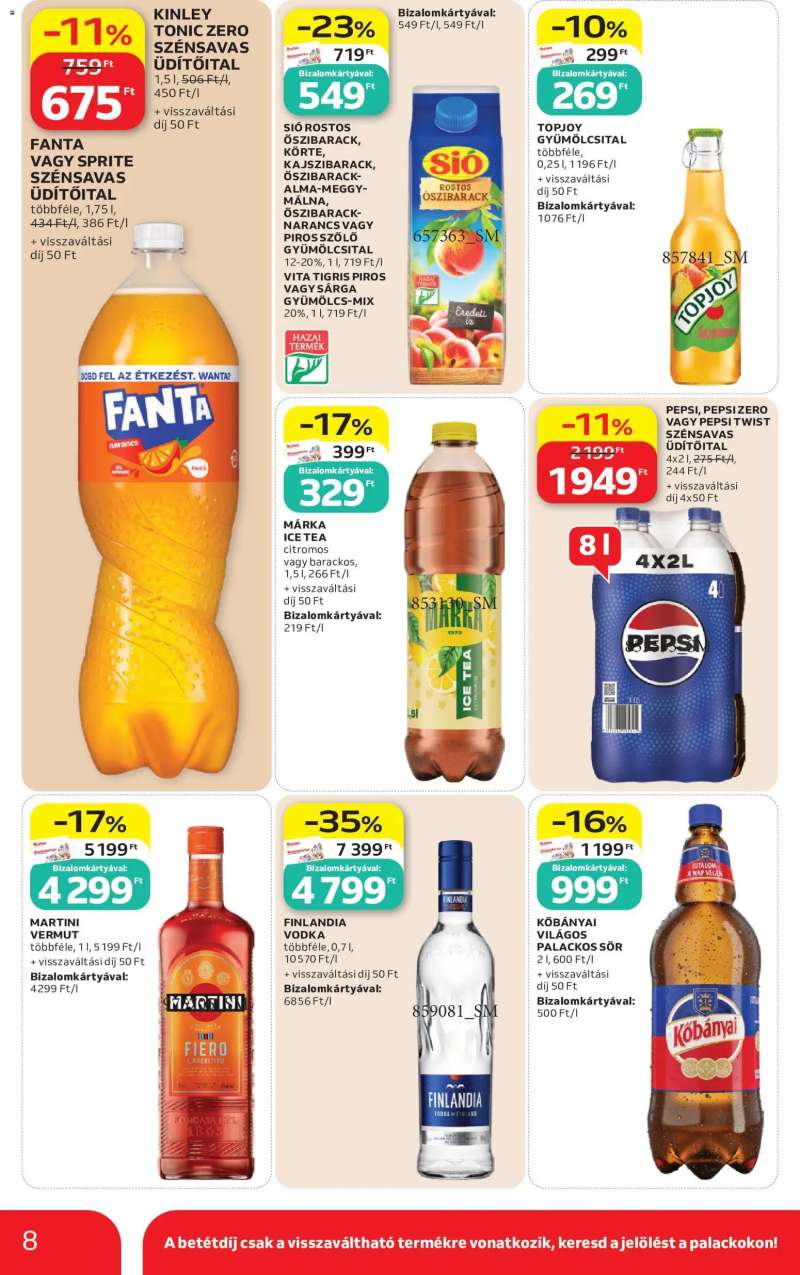 Auchan Auchan Szupermarket akciós újság 8 oldal