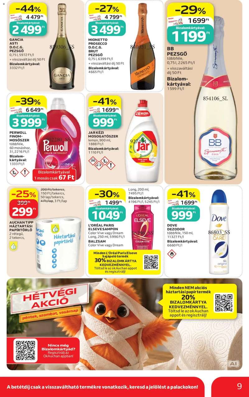 Auchan Auchan Szupermarket akciós újság 9 oldal