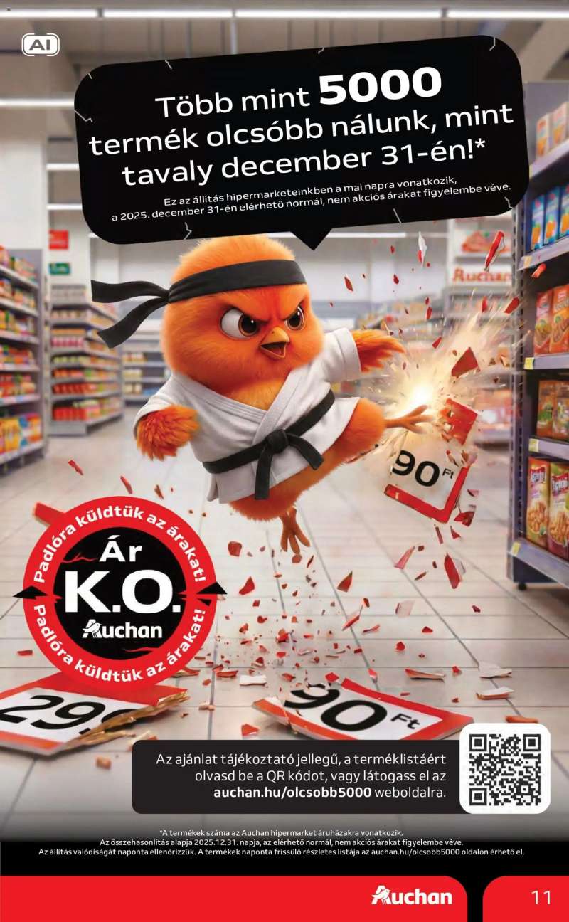 Auchan Auchan akciós újság 11 oldal