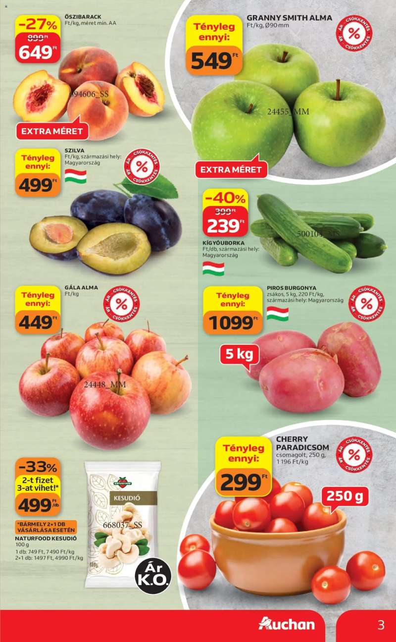 Auchan Auchan akciós újság 3 oldal