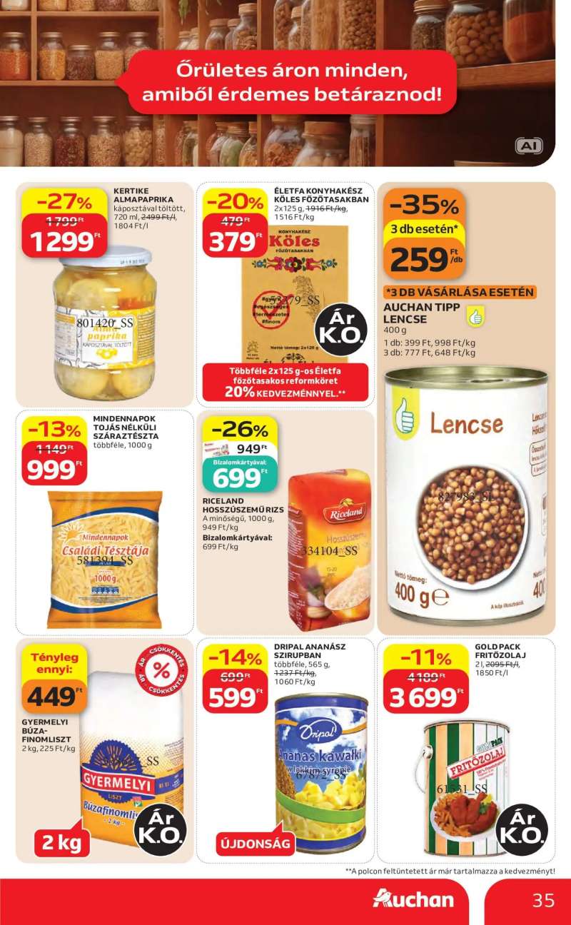Auchan Auchan akciós újság 35 oldal