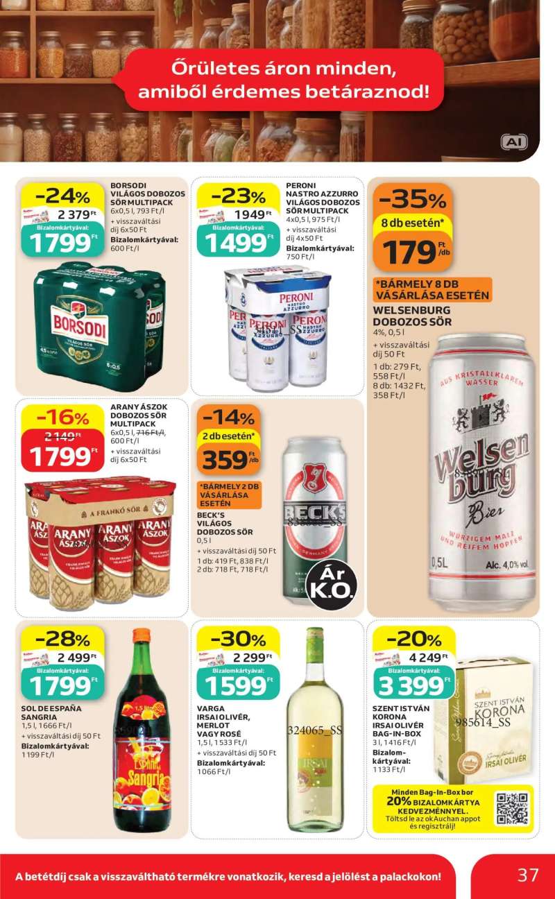 Auchan Auchan akciós újság 37 oldal