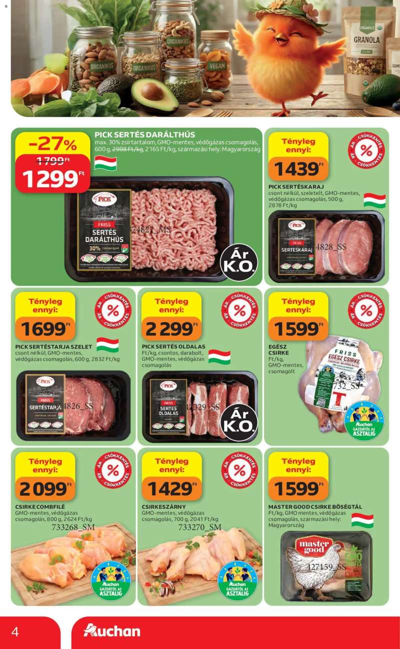 Auchan Auchan akciós újság 4 oldal