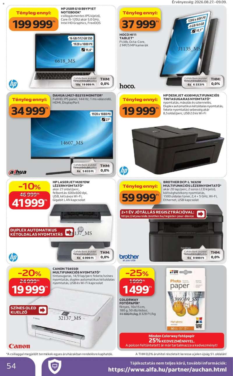 Auchan Auchan akciós újság 54 oldal