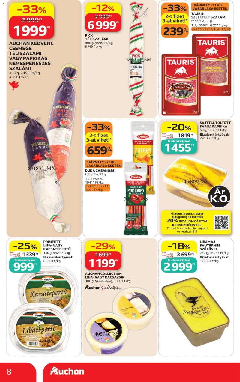 Auchan Auchan akciós újság 8 oldal