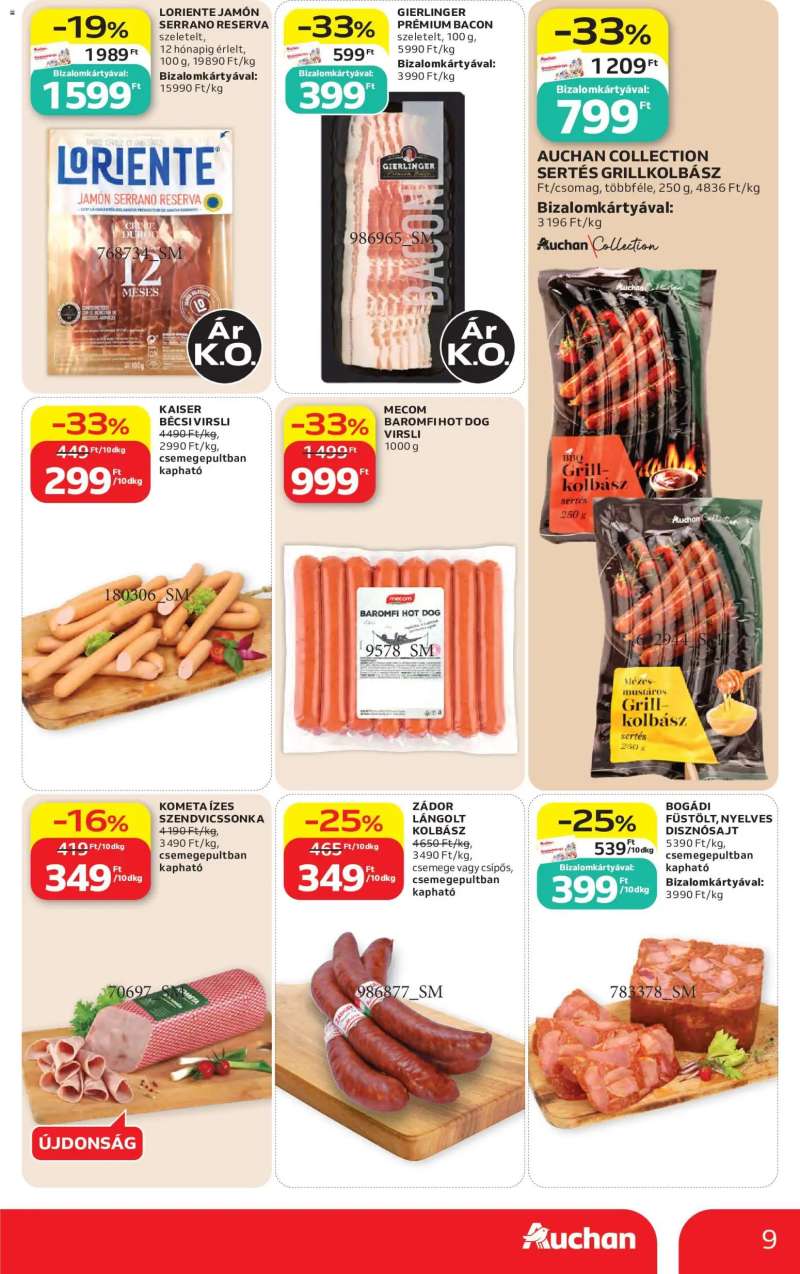 Auchan Auchan akciós újság 9 oldal