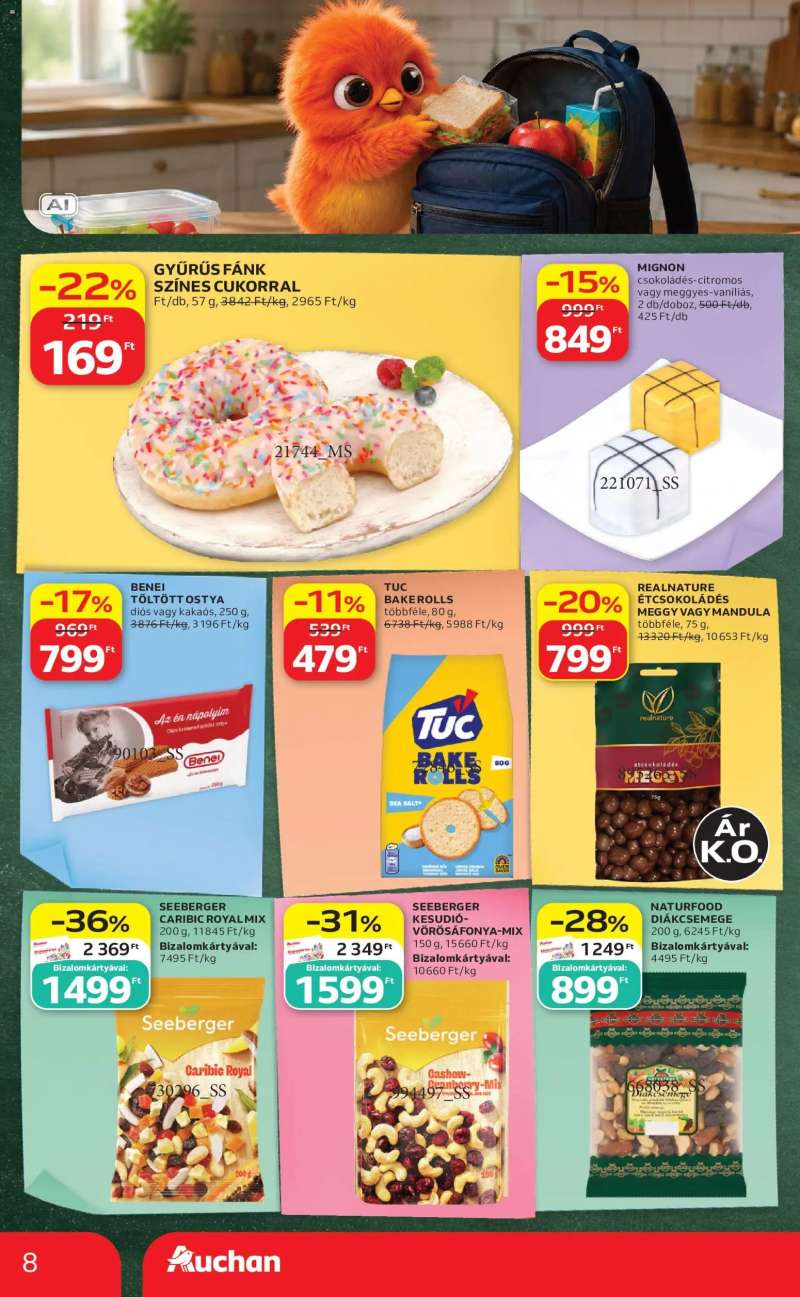 Auchan Auchan Iskolakezdés ajánlatok 8 oldal
