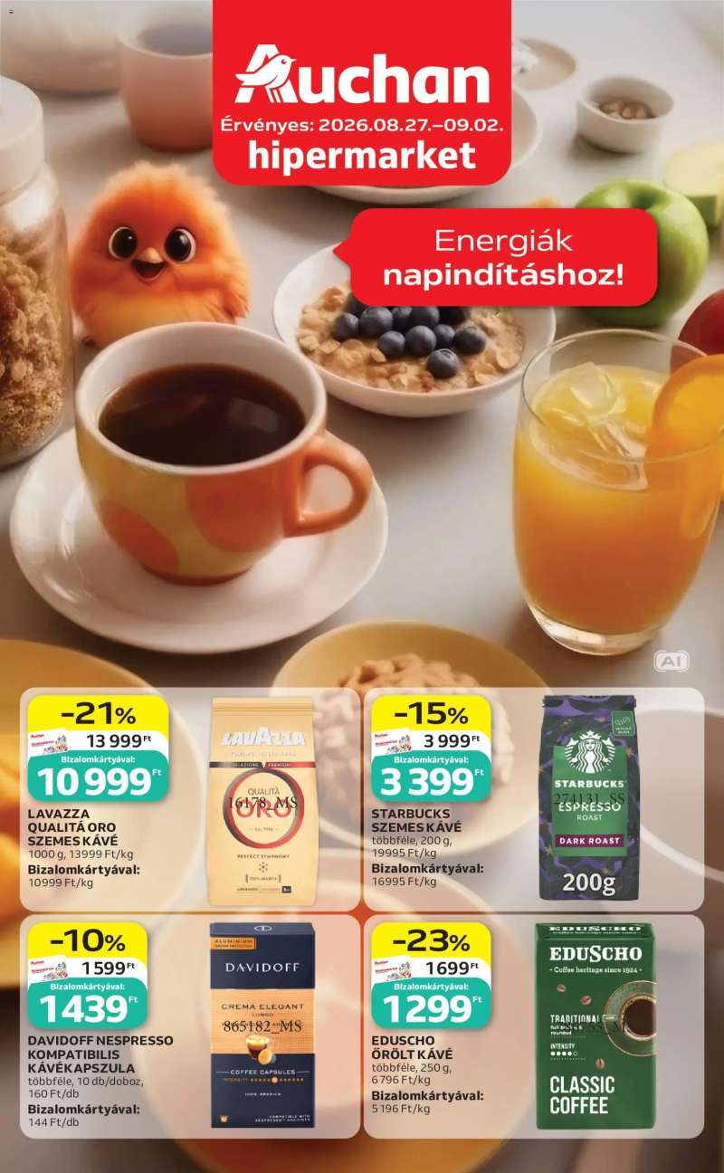Auchan Auchan Reggeli ajánlatok 1 oldal