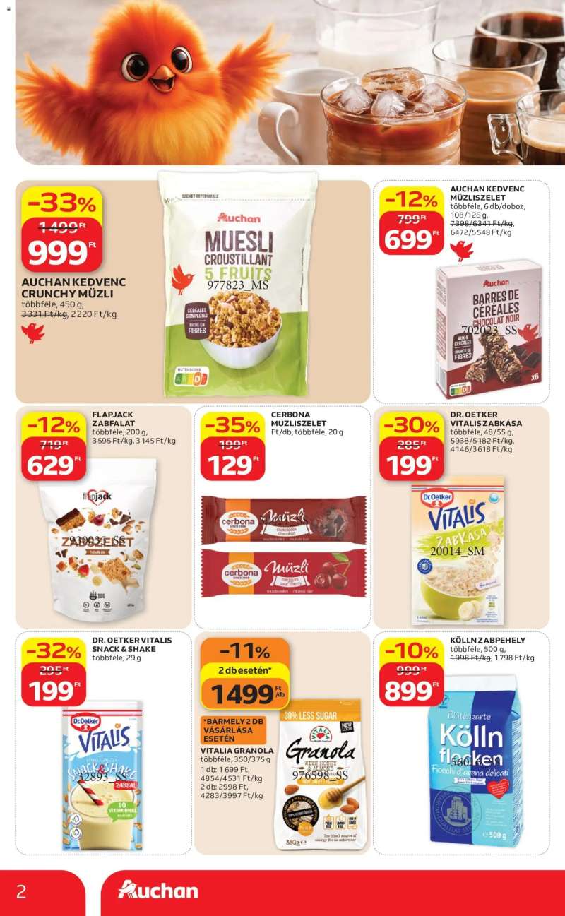 Auchan Auchan Reggeli ajánlatok 2 oldal