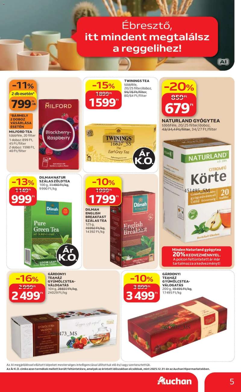 Auchan Auchan Reggeli ajánlatok 5 oldal
