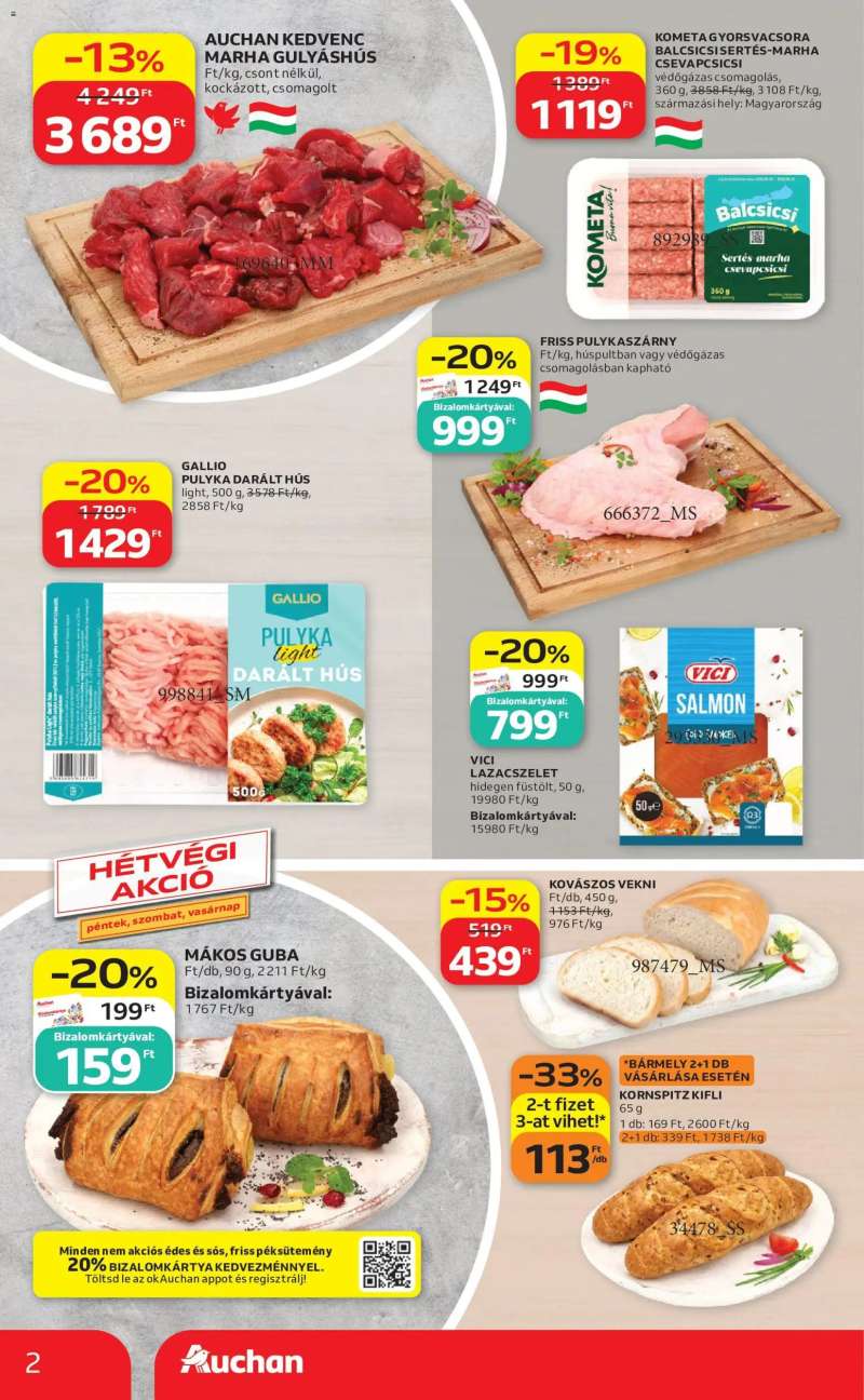 Auchan Auchan Szupermarket akciós újság 2 oldal