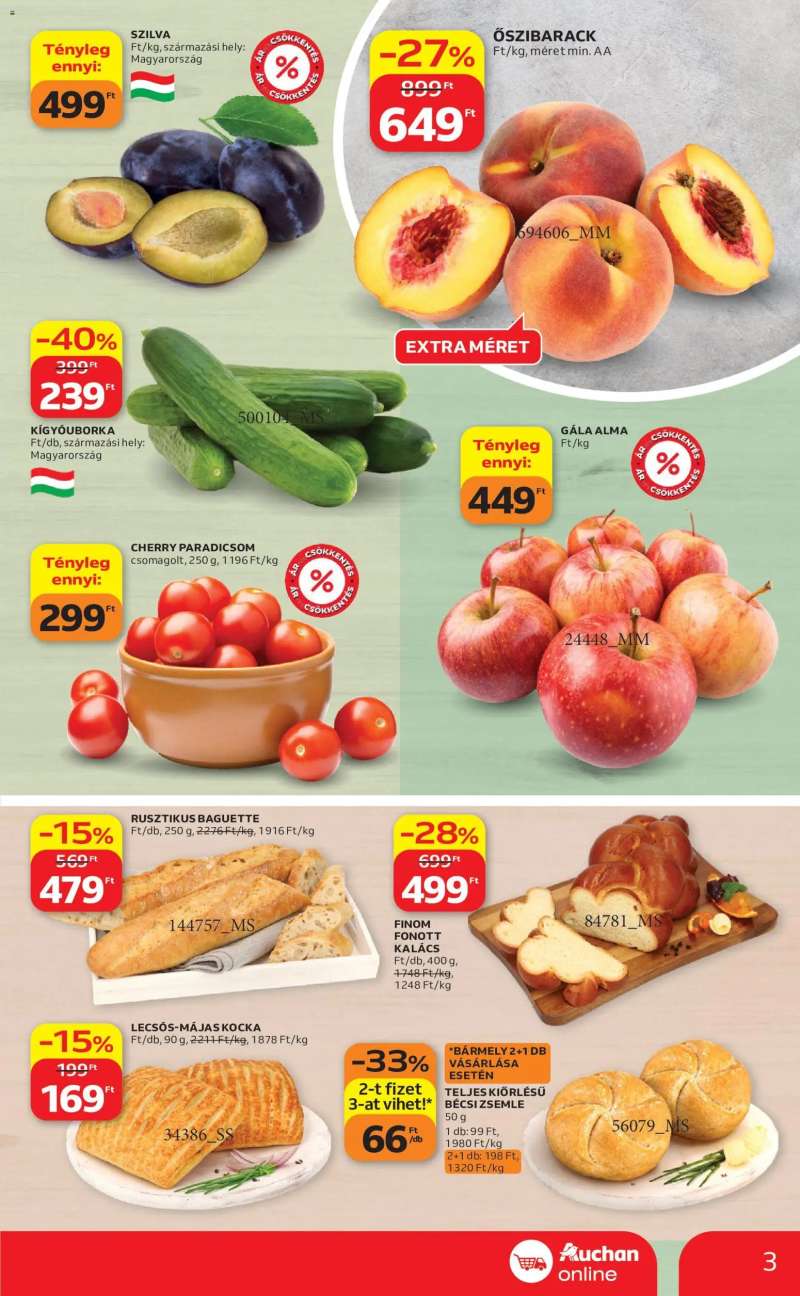 Auchan Auchan Szupermarket akciós újság 3 oldal
