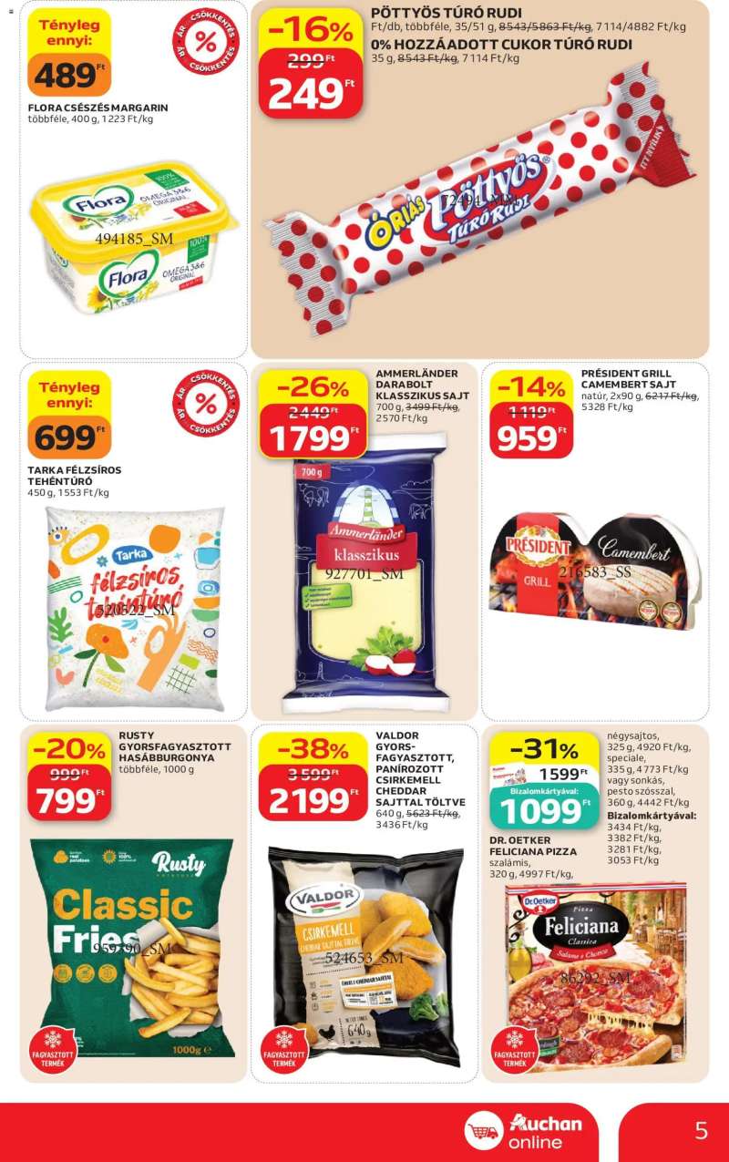 Auchan Auchan Szupermarket akciós újság 5 oldal