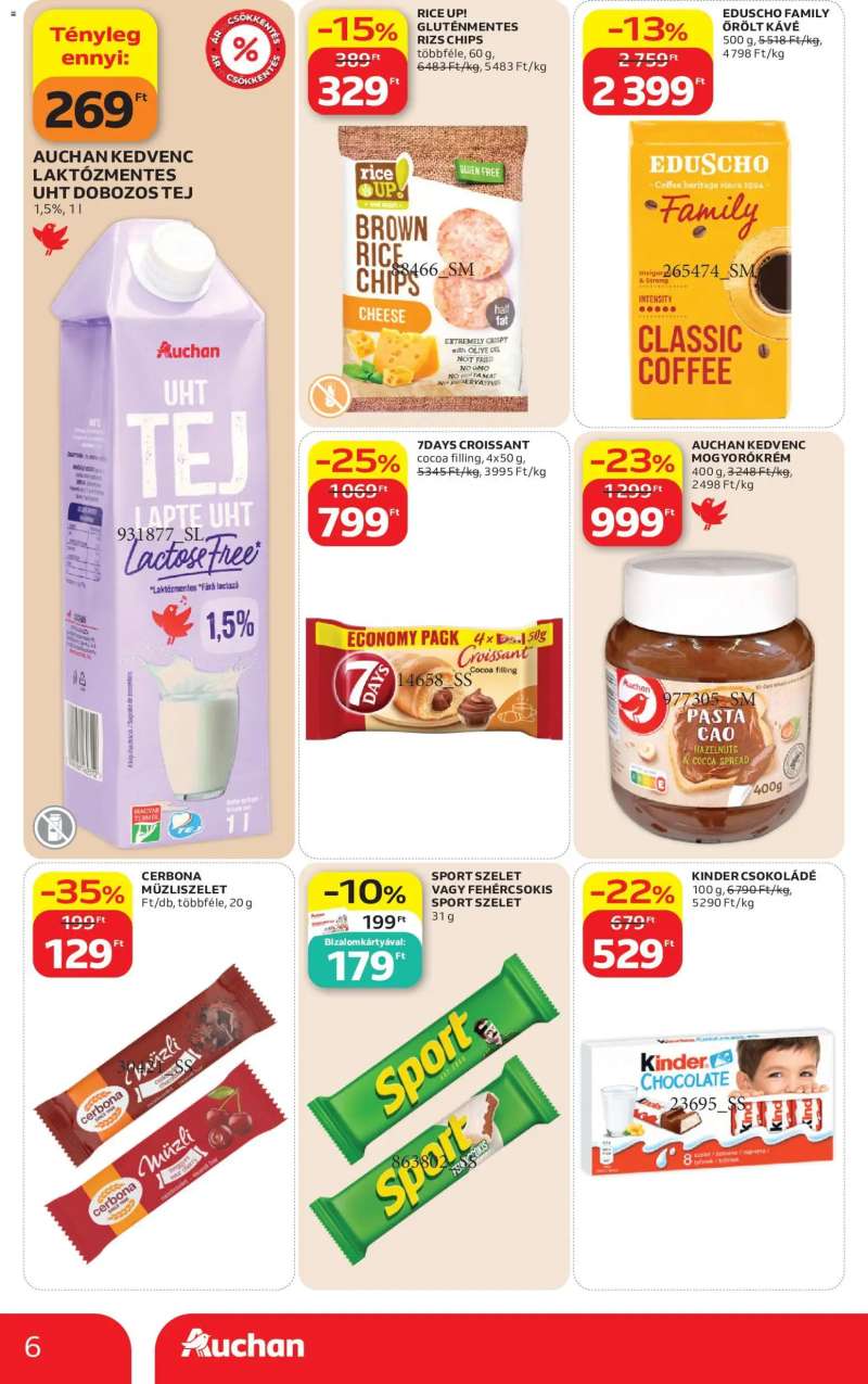 Auchan Auchan Szupermarket akciós újság 6 oldal