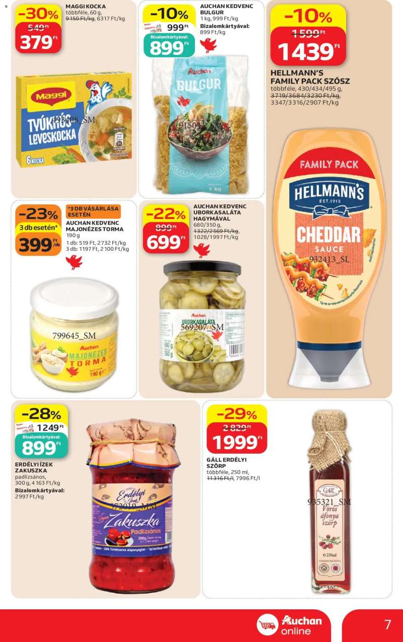 Auchan Auchan Szupermarket akciós újság 7 oldal