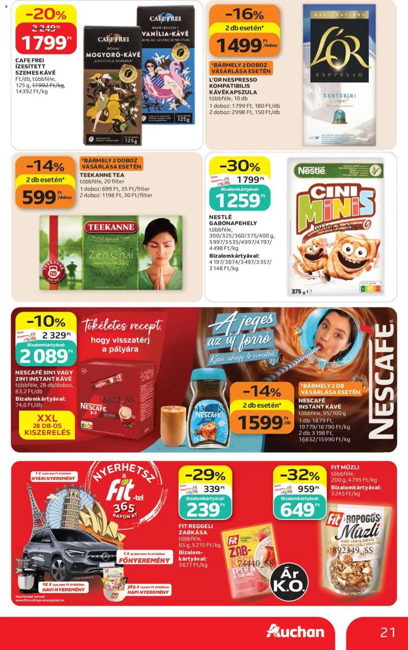 Auchan Auchan akciós újság 21 oldal