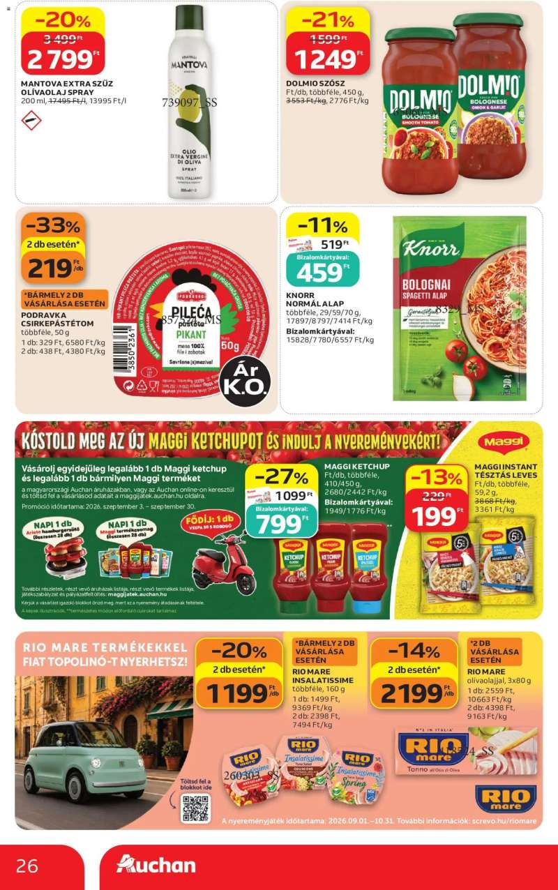 Auchan Auchan akciós újság 26 oldal