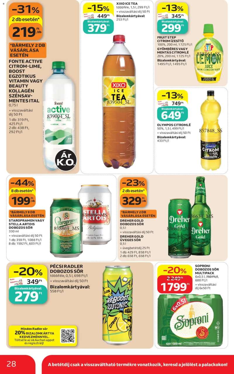 Auchan Auchan akciós újság 28 oldal