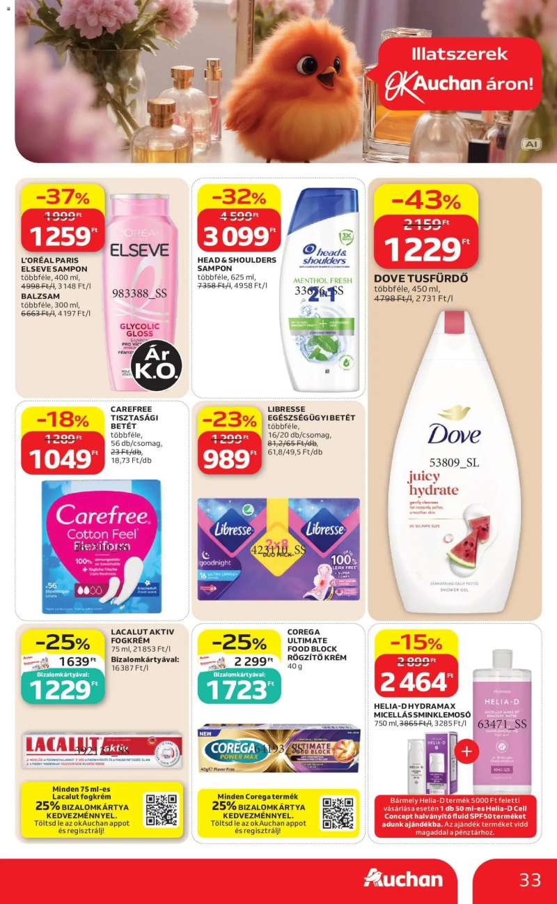 Auchan Auchan akciós újság 33 oldal