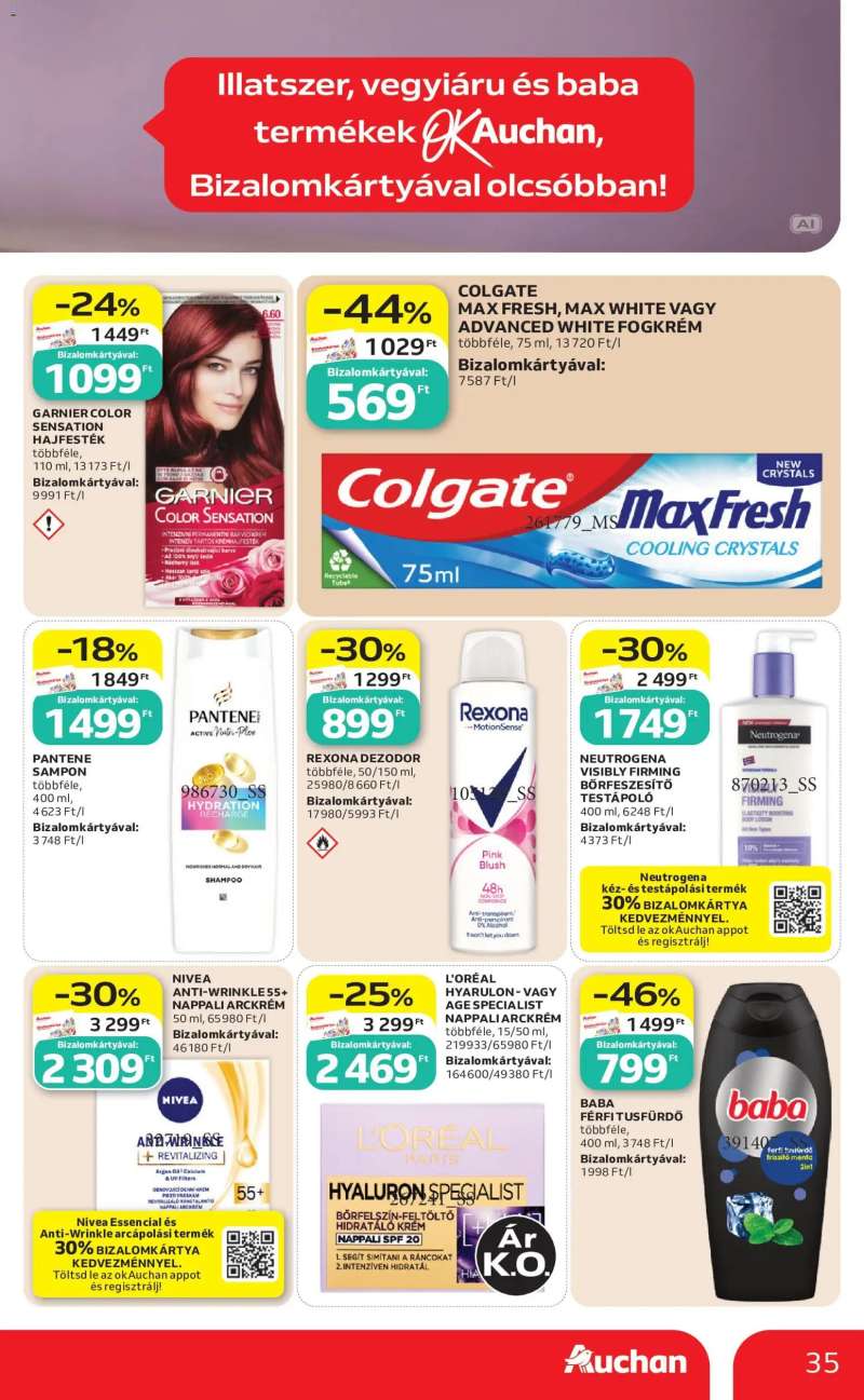 Auchan Auchan akciós újság 35 oldal