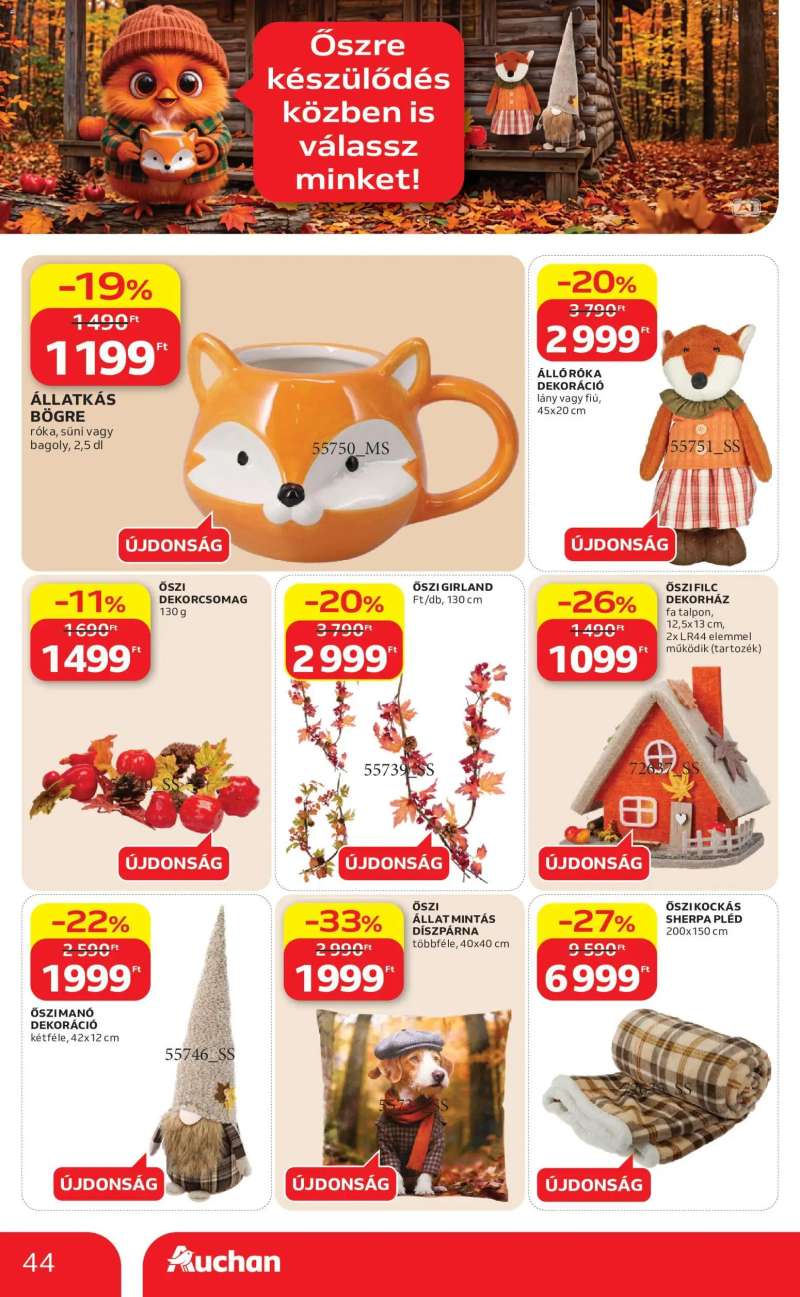 Auchan Auchan akciós újság 44 oldal