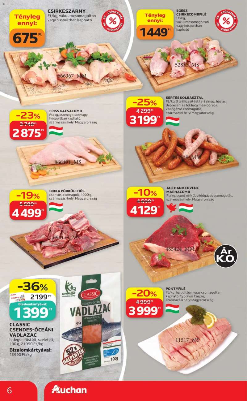 Auchan Auchan akciós újság 6 oldal