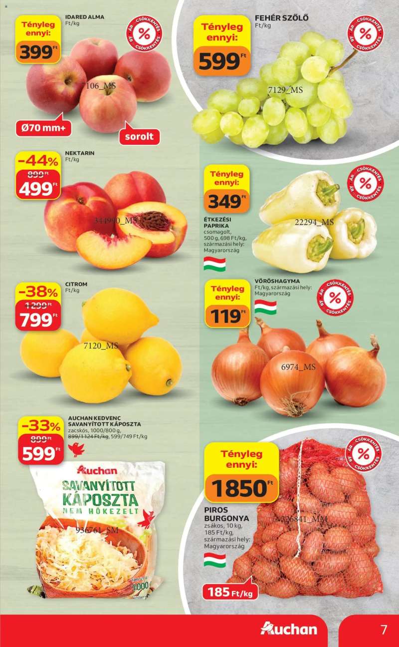 Auchan Auchan akciós újság 7 oldal