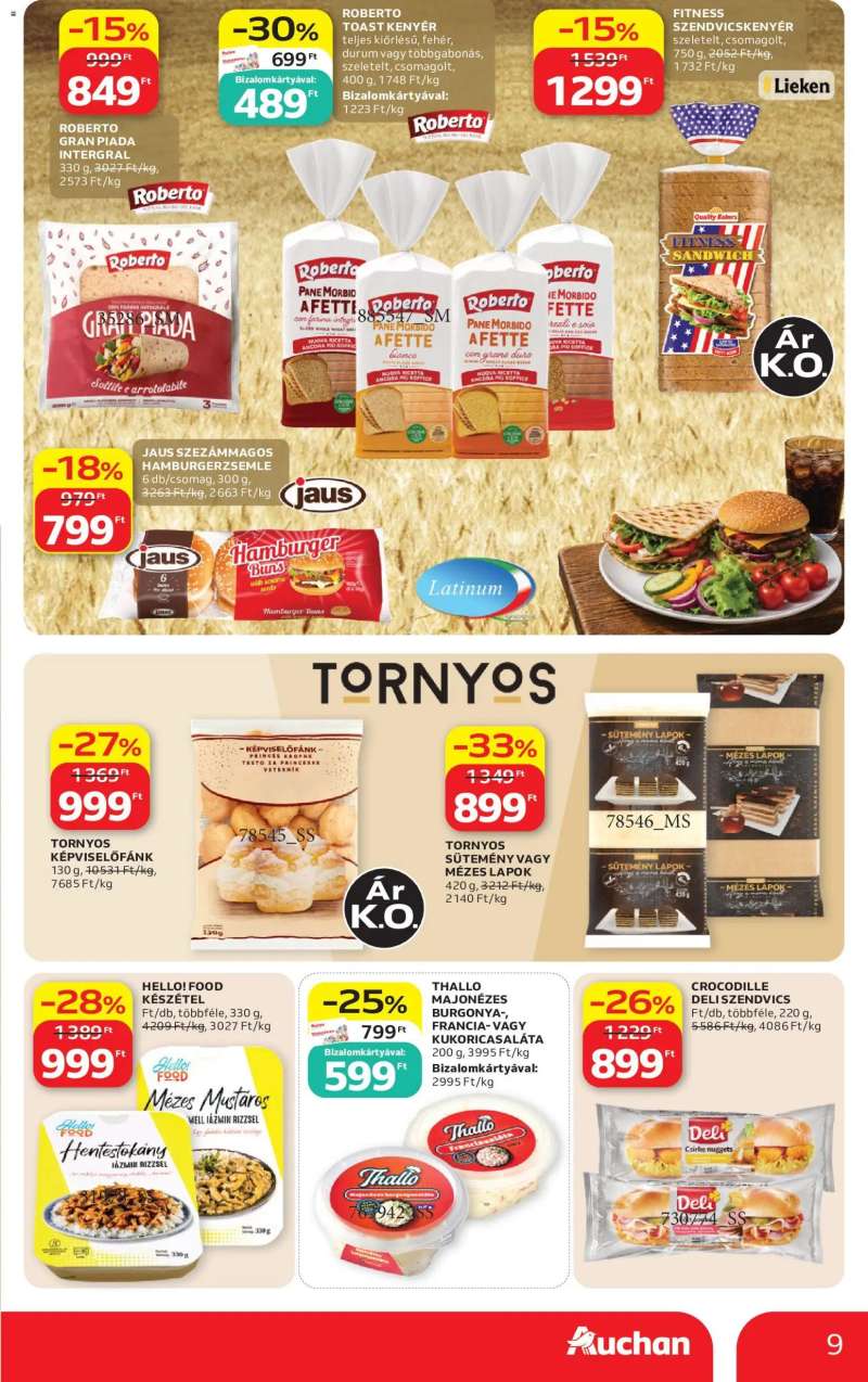 Auchan Auchan akciós újság 9 oldal