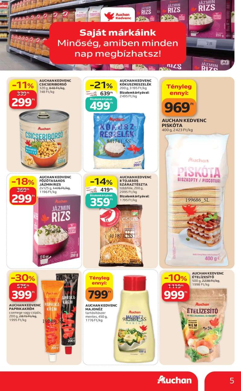 Auchan Auchan Saját Márkás termékeink 5 oldal