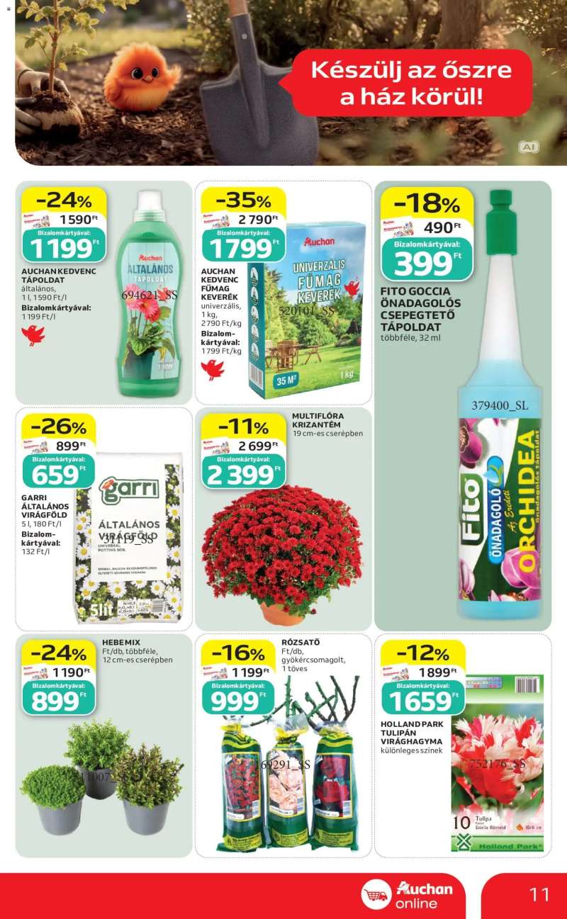 Auchan Auchan Szupermarket akciós újság 11 oldal
