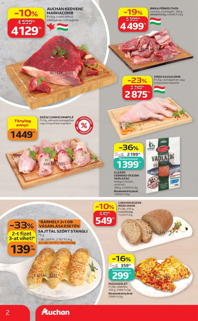 Auchan Auchan Szupermarket akciós újság 2 oldal