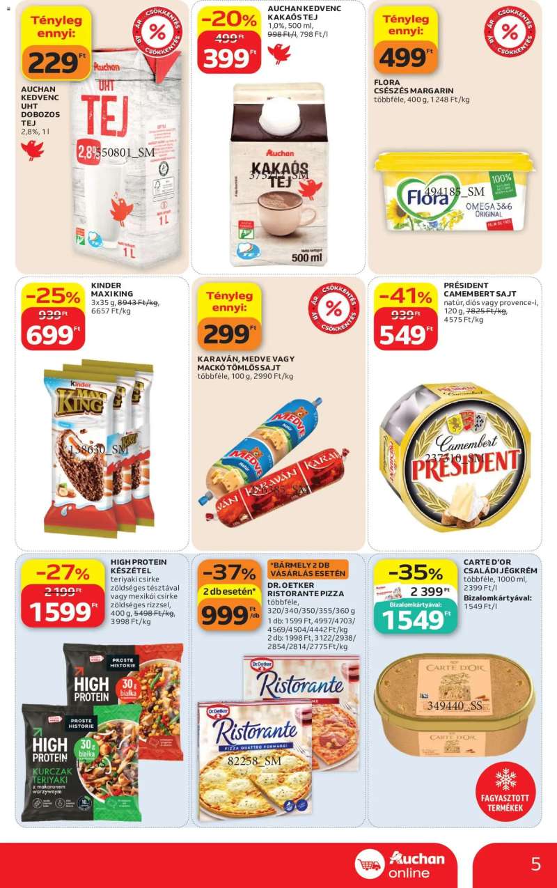 Auchan Auchan Szupermarket akciós újság 5 oldal