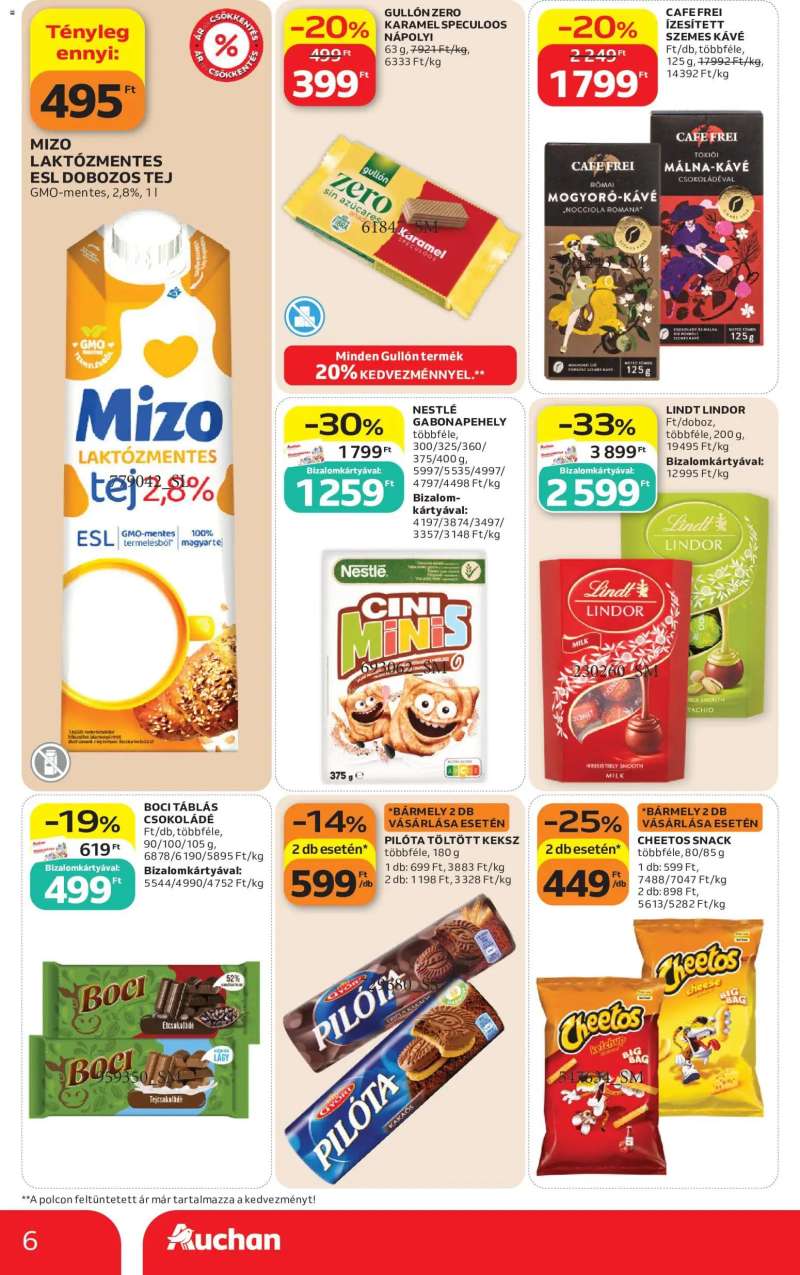 Auchan Auchan Szupermarket akciós újság 6 oldal