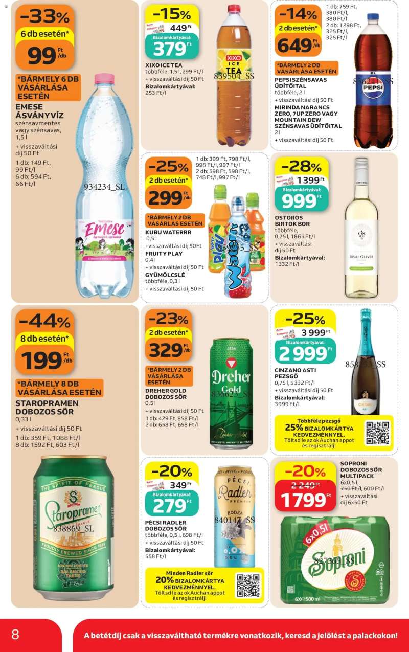 Auchan Auchan Szupermarket akciós újság 8 oldal