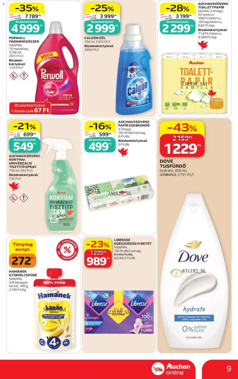 Auchan Auchan Szupermarket akciós újság 9 oldal