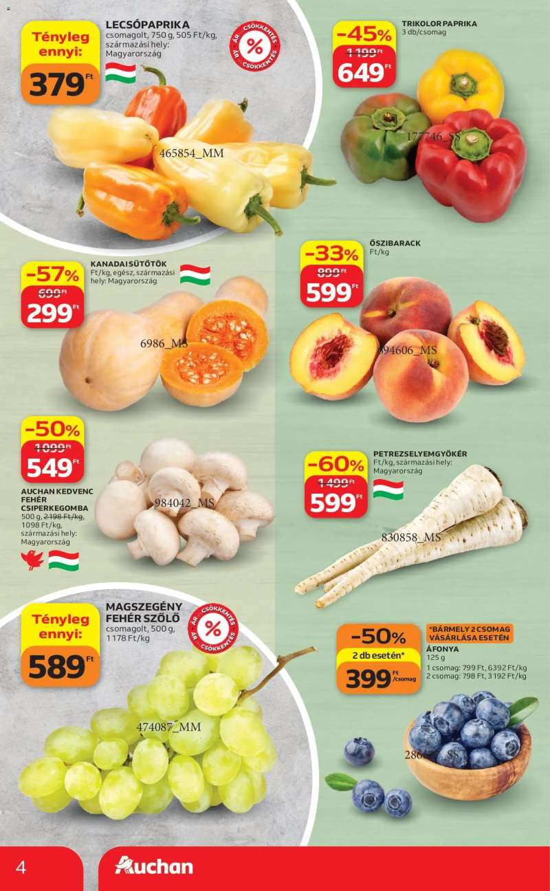 Auchan Auchan akciós újság 4 oldal