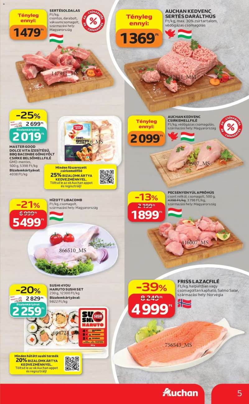 Auchan Auchan akciós újság 5 oldal