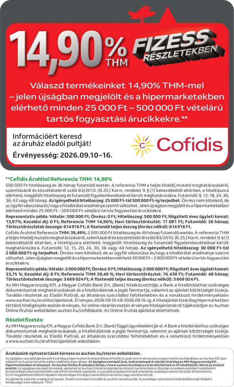 Auchan Auchan Kéthetes Elektronikai ajánlatok 6 oldal