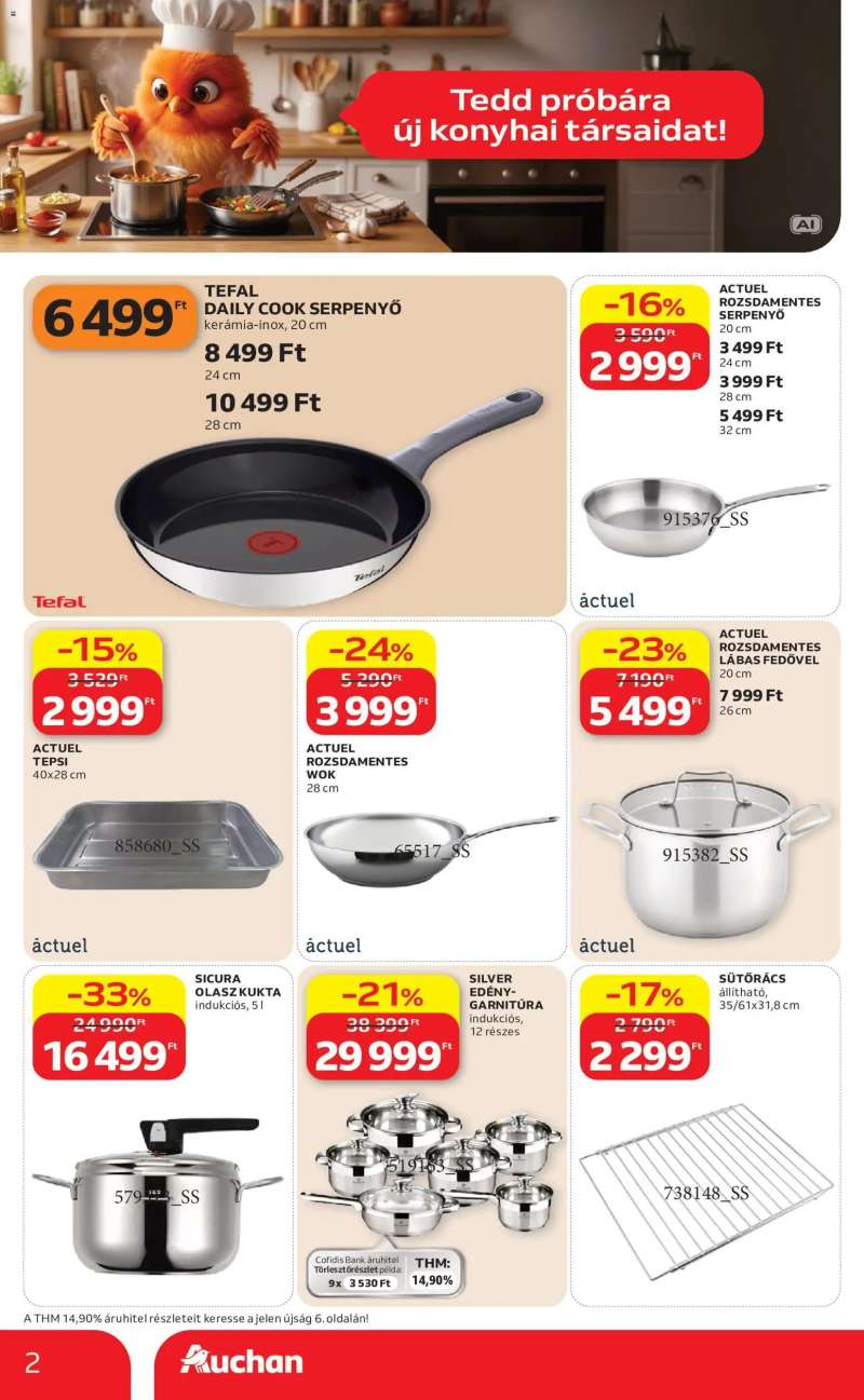 Auchan Auchan Konyhai eszköz ajánlatok 2 oldal