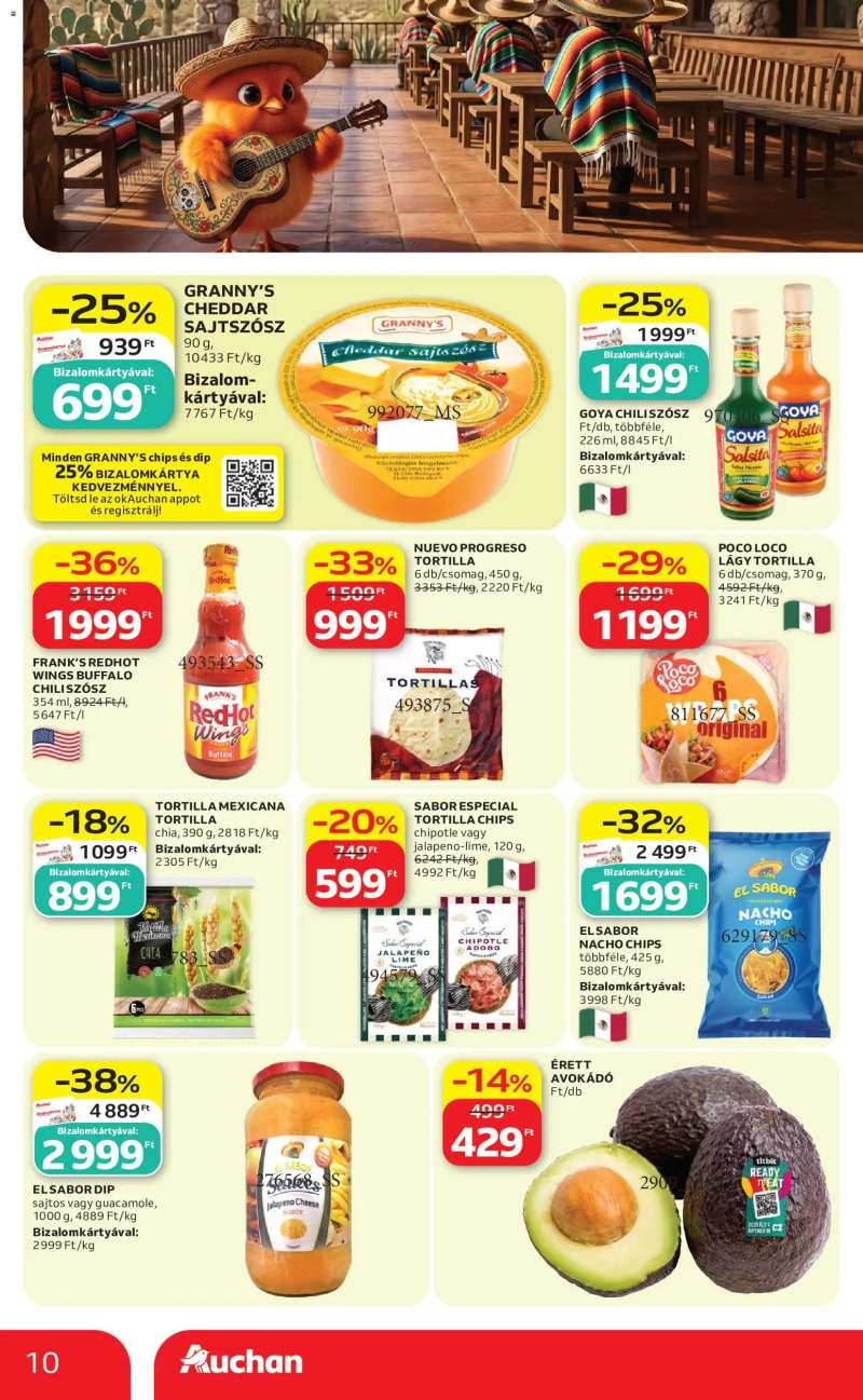 Auchan Auchan Nemzetközi konyha ajánlatok 10 oldal