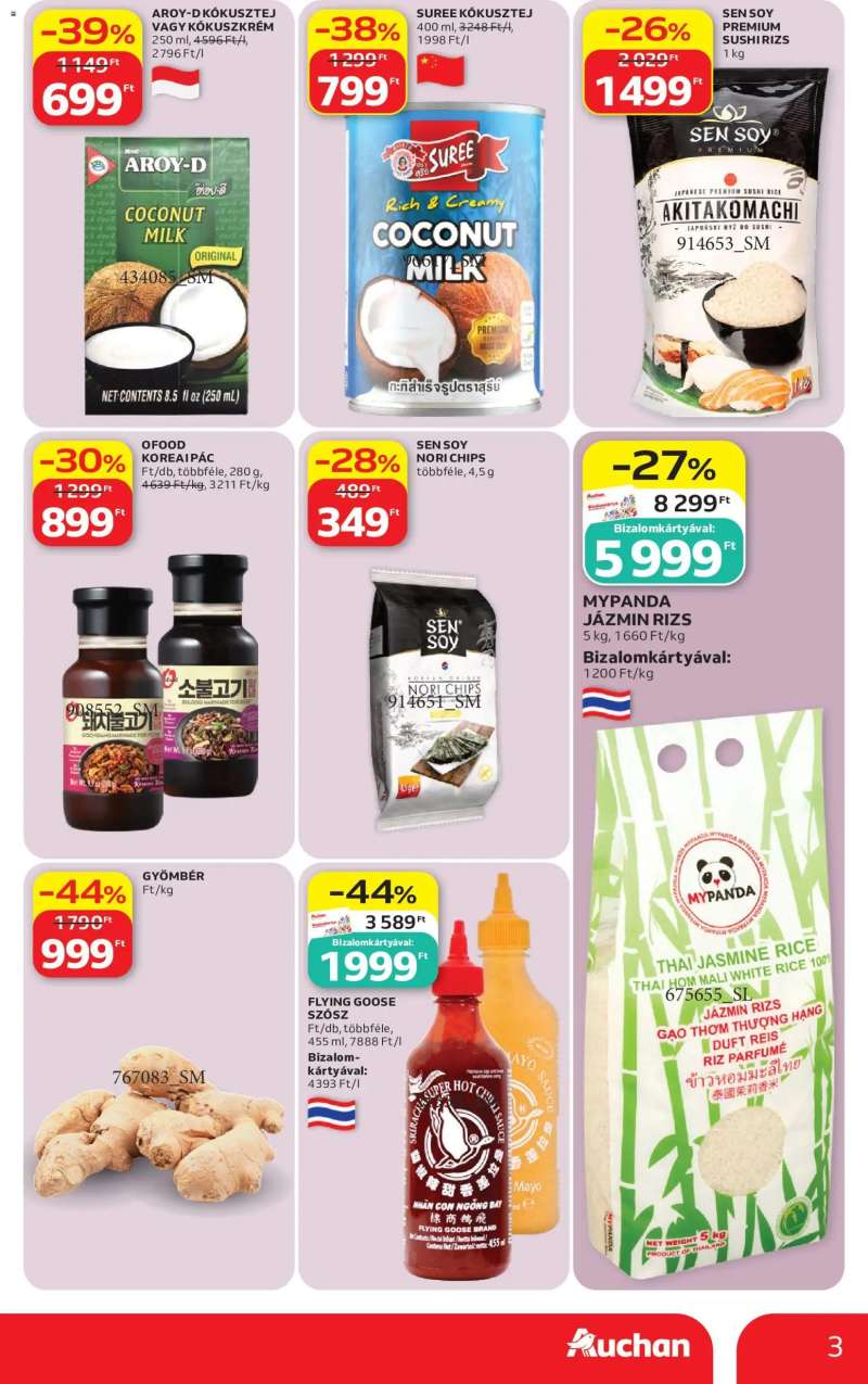 Auchan Auchan Nemzetközi konyha ajánlatok 3 oldal