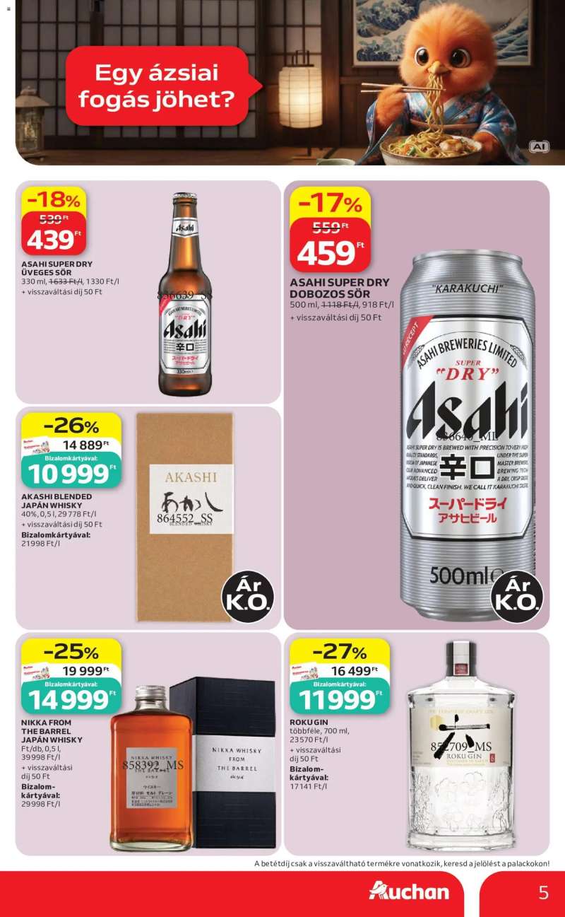 Auchan Auchan Nemzetközi konyha ajánlatok 5 oldal