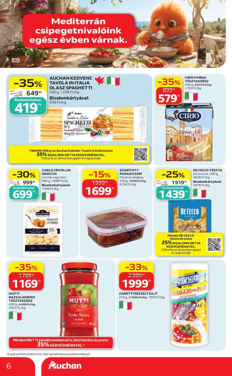 Auchan Auchan Nemzetközi konyha ajánlatok 6 oldal