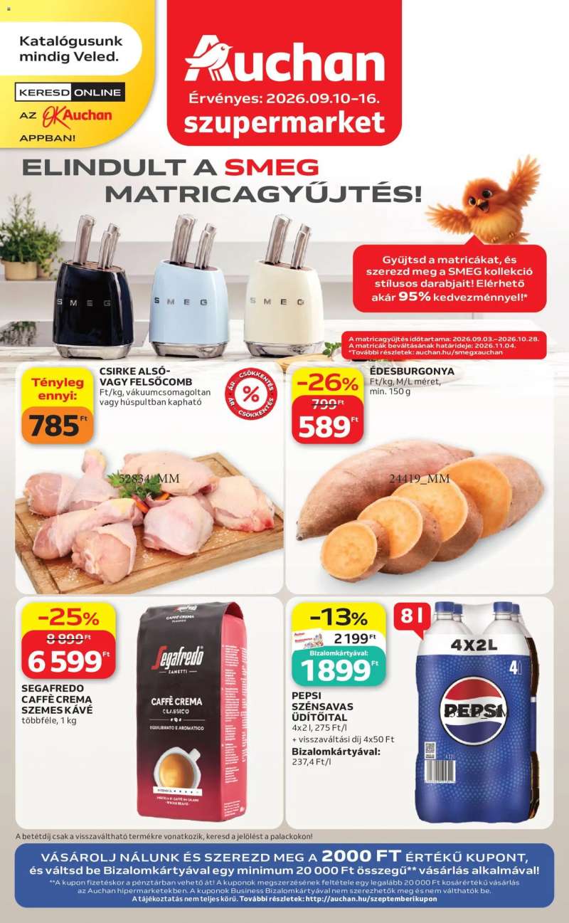Auchan Auchan Szupermarket akciós újság 1 oldal