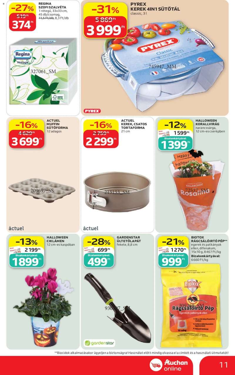 Auchan Auchan Szupermarket akciós újság 11 oldal
