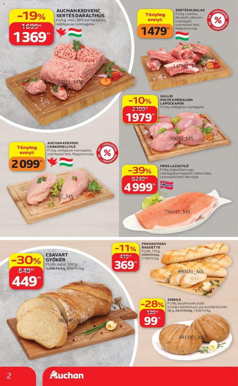 Auchan Auchan Szupermarket akciós újság 2 oldal